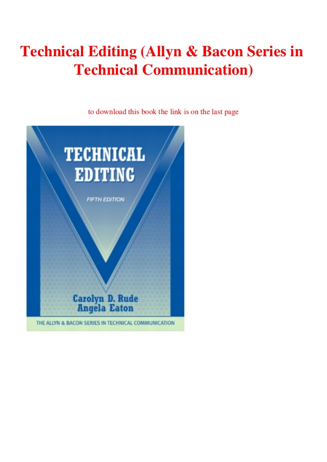 technical editing fifth edition rude dog